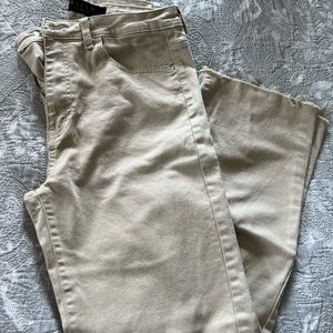 Risen cropped jeans
